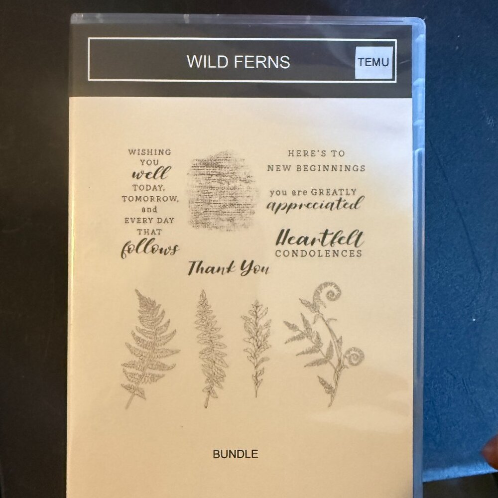 Temu Stamps and Dies Wild Ferns